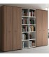Libreria alta con ante in legno by LAS