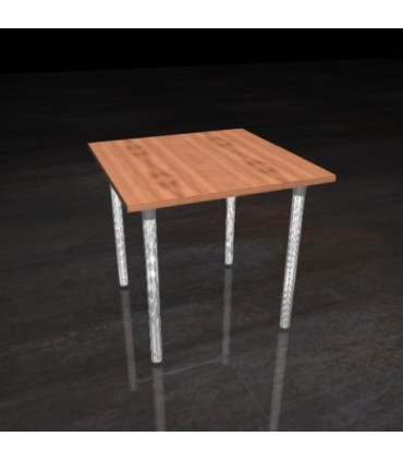 Tavolo mensa a quattro gambe con piano in melaminico